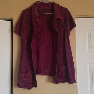 Casual short sleeve cardigan used once!
